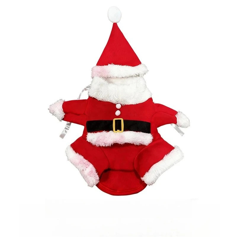 Christmas Dog Santa Costume - Cozy & Adorable Holiday Outfit